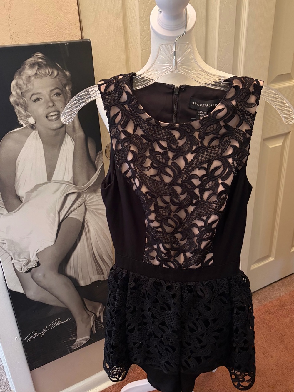 Stylestalker Black Lace Overlay playsuit/romper
XS